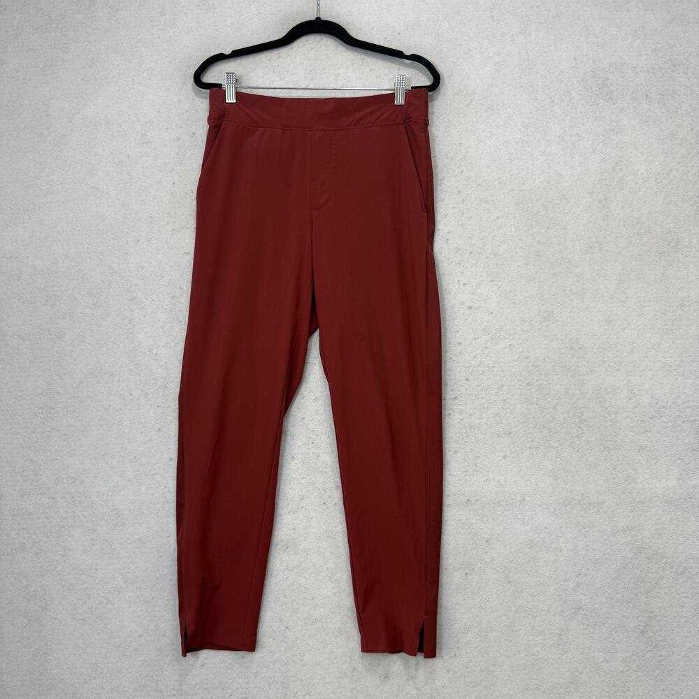 Athleta Pants Womens 4 Red Brooklyn Ankle Pull On Tapered Travel Work Stretch